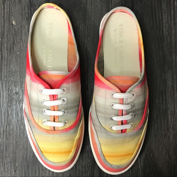 Vince Camuto Celiste Canvas Slip On Mules EUC - Picture 3 of 10